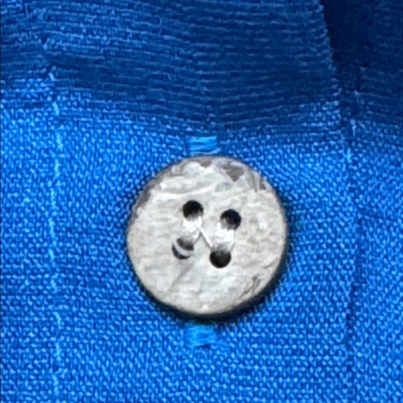 Elegant Blue Midi Shirt Dress - Picture 5 of 9